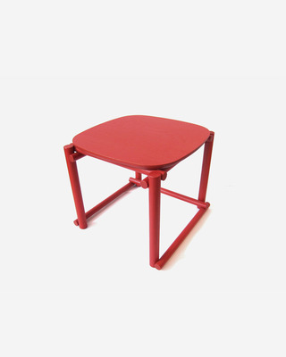 实木子母桌-红色-3