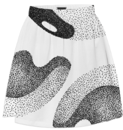 夏日女裙 - 中短灰度-4