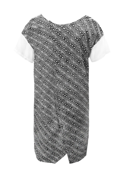 薄纱长摆短袖女装