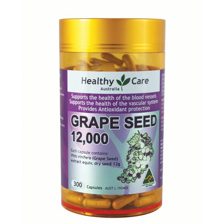 Healthy Care Grape seed HC 葡萄籽胶囊300粒 12000mg