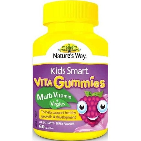 Nature's Way Kids Smart佳思敏 儿童复合维生素+蔬菜 软糖 60粒