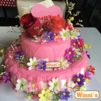 维尼蛋糕_春暖花香 造型创意定制蛋糕 口感超越吉米的厨房