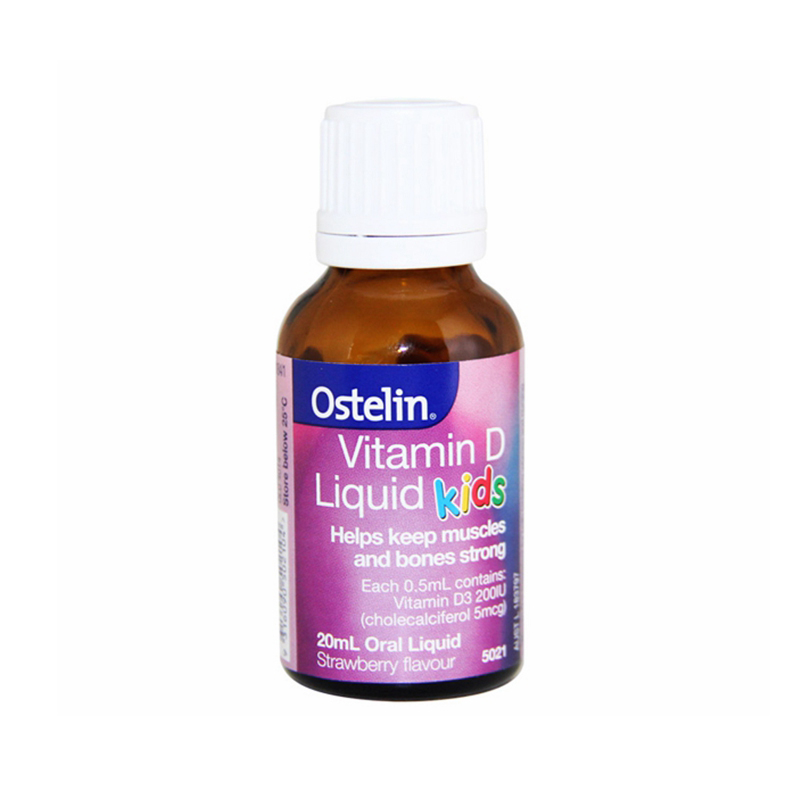 Ostelin VD 儿童液体维生素D滴剂补钙草莓味20ml