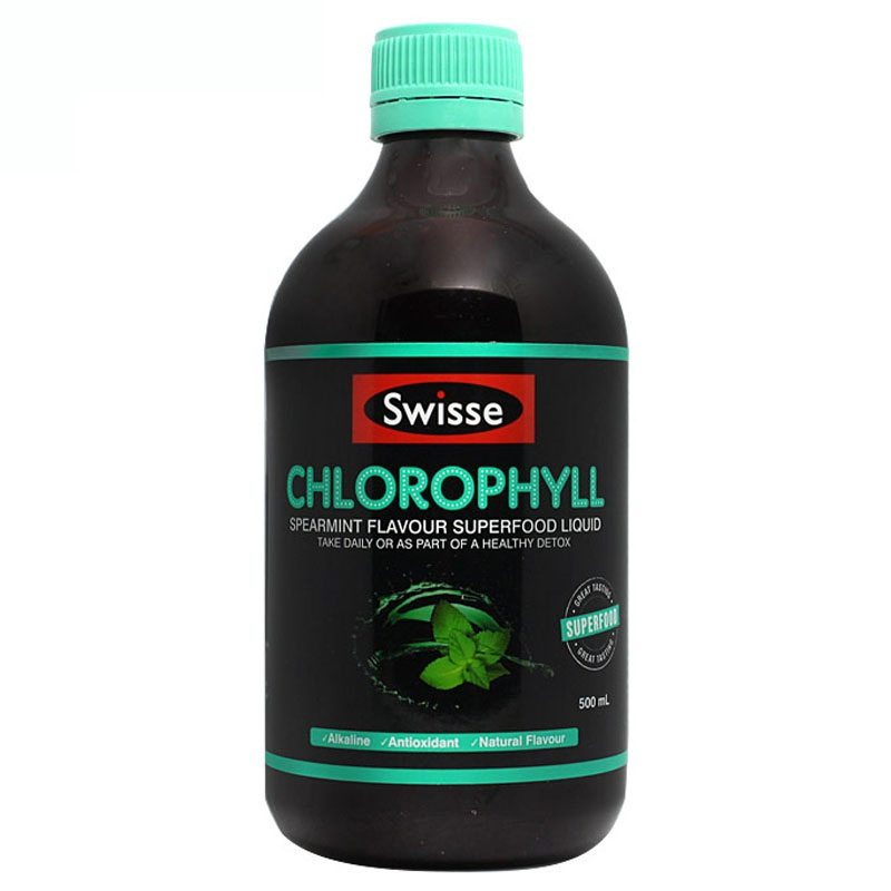 Swisse 叶绿素口服液500ml 养颜清肠清毒 提供维生素 薄荷味