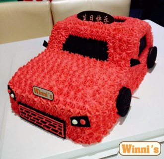 维尼蛋糕——小汽车造型创意定制蛋糕 口感超越吉米的厨房