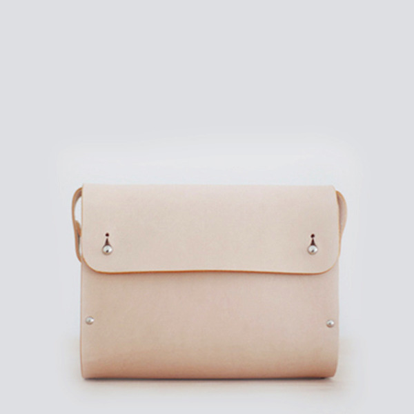 f2studio头层牛皮手工实木植鞣革单肩包 复古包 真皮女包