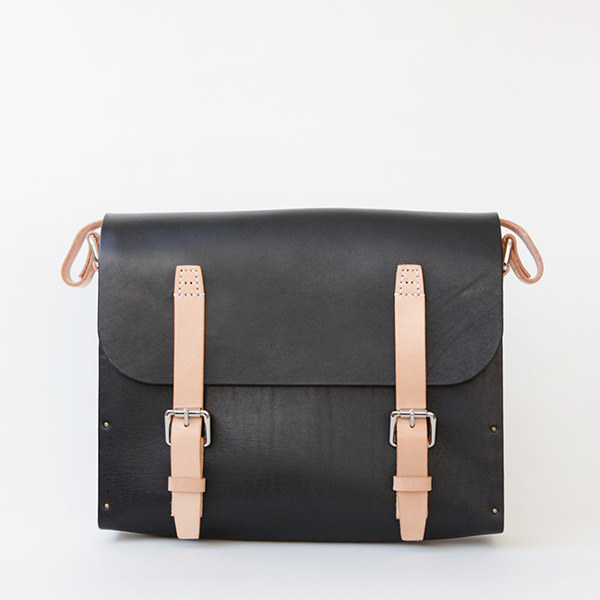 f2studio头层牛皮手工实木 复古单肩包植鞣真皮男包英伦 邮差包