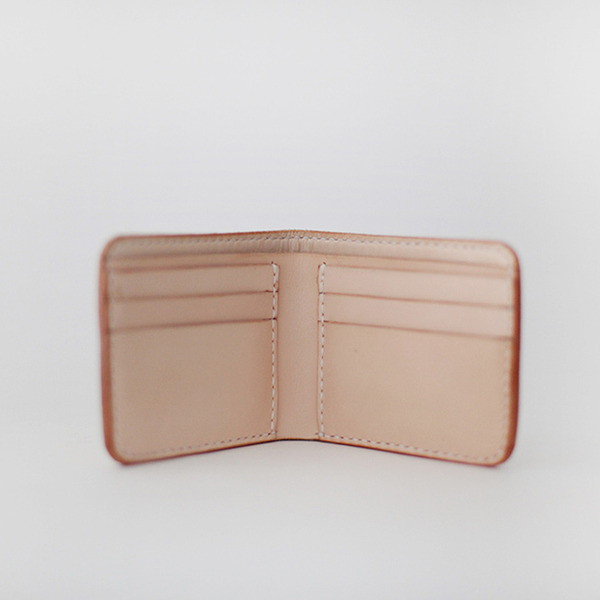 f2studio手工复古植鞣皮钱包真皮多卡位钱夹简约 短款卡包 钱包