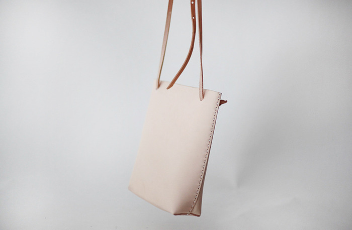 f2studio头层牛皮tote包 手工植鞣皮 真皮斜挎女包复古简约单肩包-5