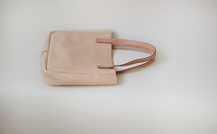 f2studio原色植鞣手拎单肩大号头层牛皮tote女包 手工真皮女包-3