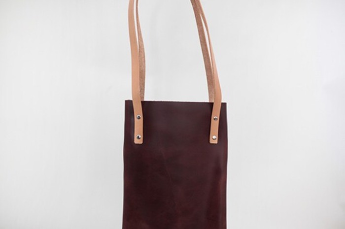 植鞣牛皮手工真皮托特包文艺复古女包女士单肩包斜挎包tote bag-4