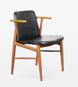 简约现代创意高档办公椅实木休闲洽谈椅