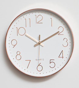 挂钟客厅现代简约静音时尚创意卧室石英钟表圆形时钟