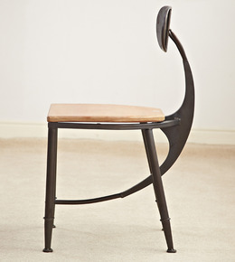 美式loft做旧复古铁艺餐椅实木咖啡座椅甜点店休闲椅靠背椅复旧