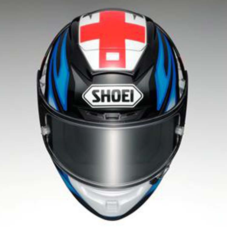 shoei x-14 红十字头盔