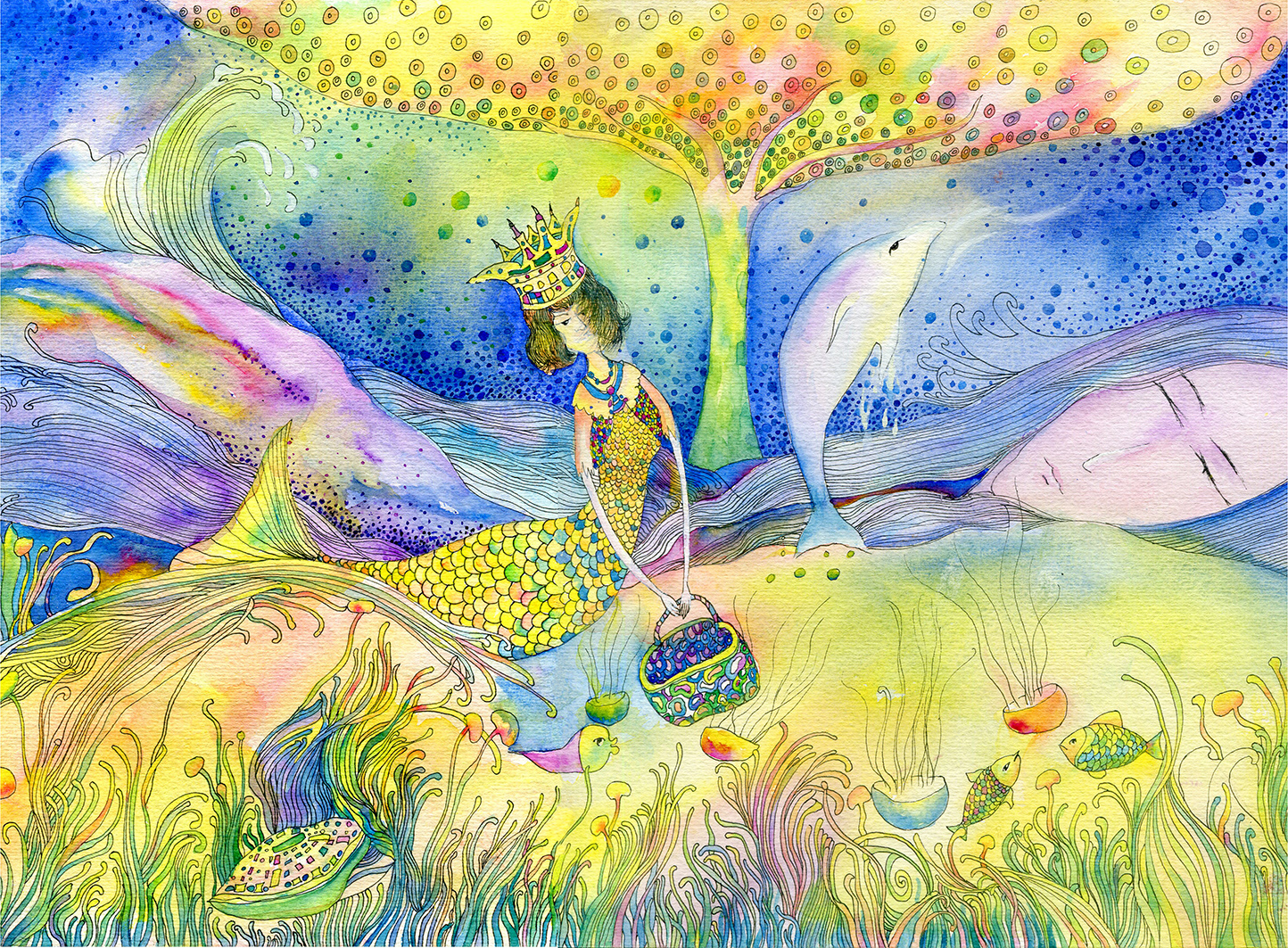 《人鱼的世界》26x38cm