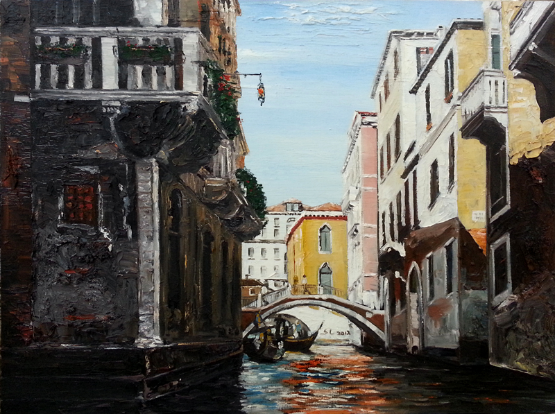 《威尼斯的暖色调》 60x80