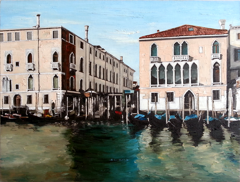 《城市倒影》60x80