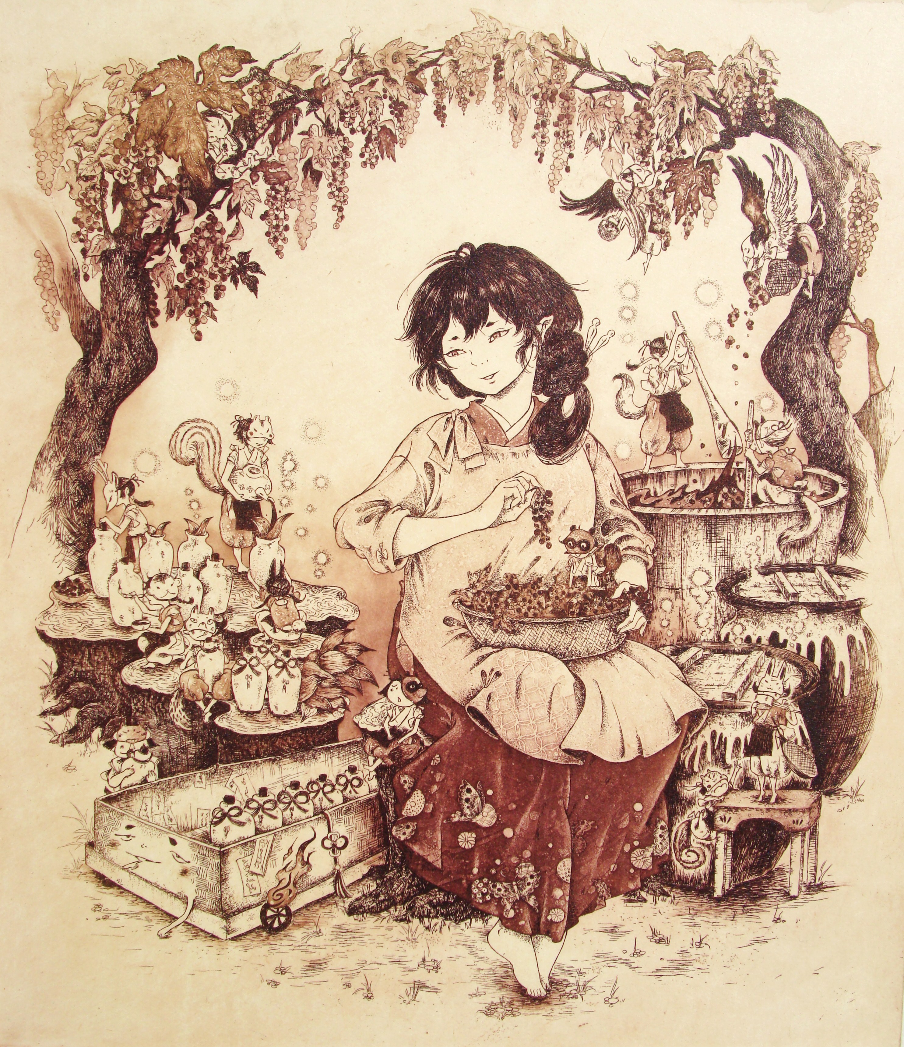 《美酒的酿制》 50x50