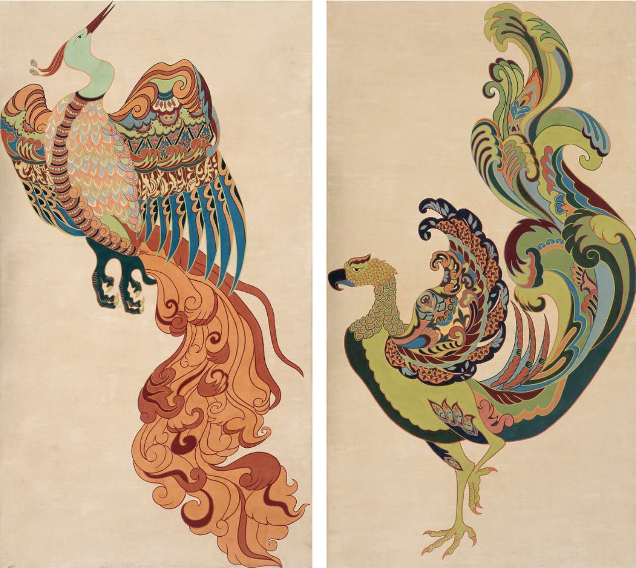 《天堂——鸟》 小 100×180cmx2