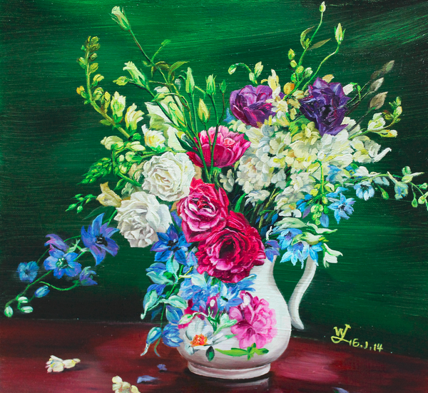 《砌红堆绿》40×40