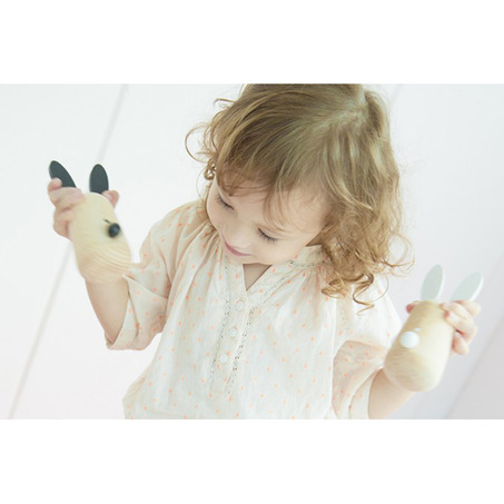 2016新品儿童趣味木质兔子耳朵-2