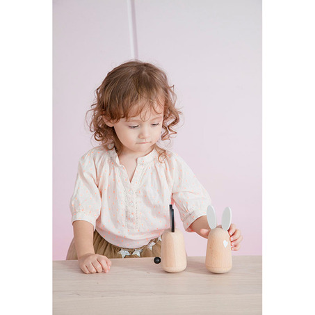 2016新品儿童趣味木质兔子耳朵-3