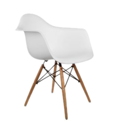现代塑料木质拼接椅