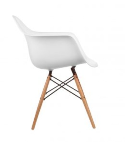 现代塑料木质拼接椅-3