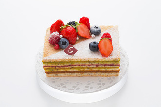 杂莓双拼拿破仑蛋糕