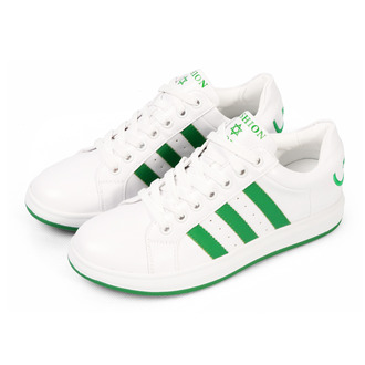 步步高春季新品超纤休闲女鞋单鞋厚底白色休闲鞋W10307