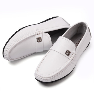 步步高新款豆豆鞋男英伦低帮一脚蹬百搭休闲鞋2017真皮透气宝马男鞋