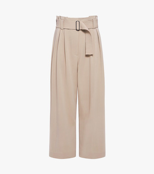 新款纯色七分裤女阔腿裤百搭显瘦七分休闲裤