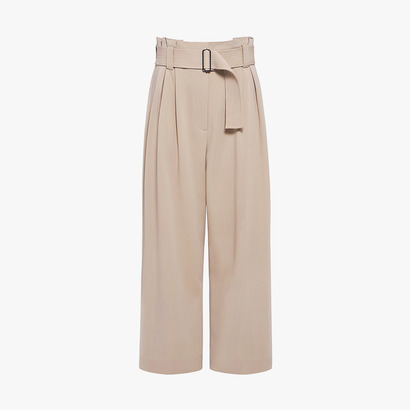 新款纯色七分裤女阔腿裤百搭显瘦七分休闲裤