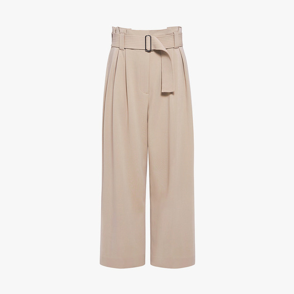 新款纯色七分裤女阔腿裤百搭显瘦七分休闲裤