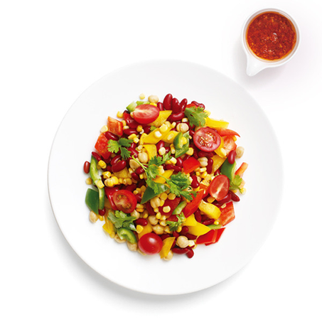 美国小番茄玉米鸡肉沙拉