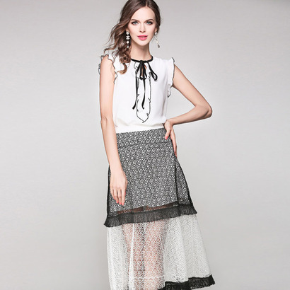 新款女半身裙春季夏季荷叶边一步短裙包臀裙包裙子