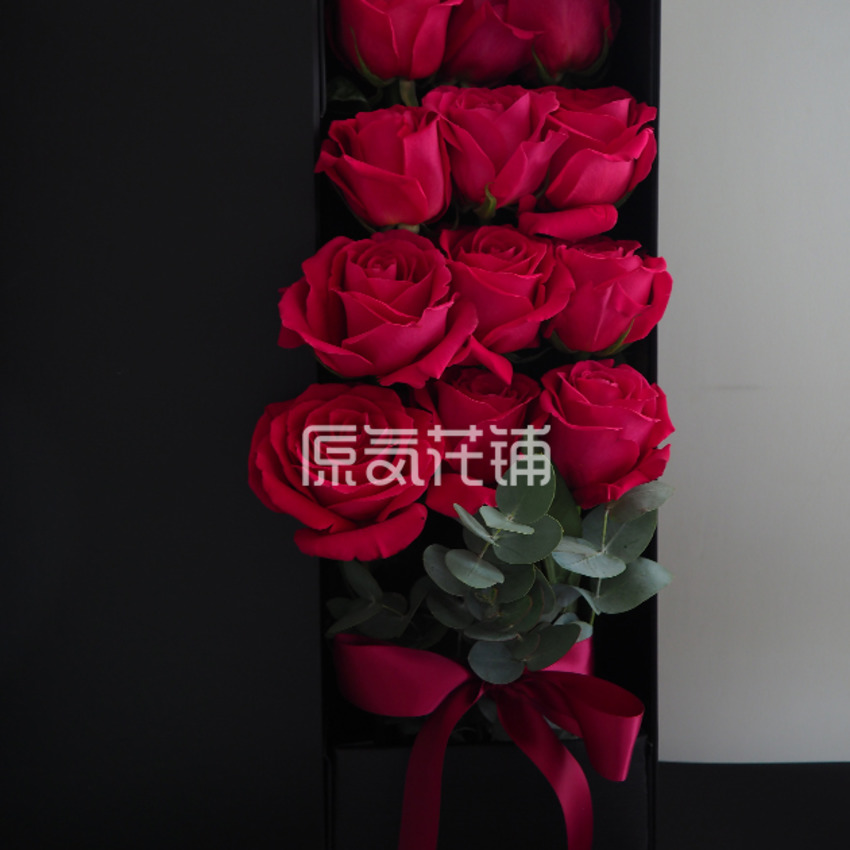 原气花铺-花店-上海-北京最爱——厄瓜多尔进口玫瑰花盒-3