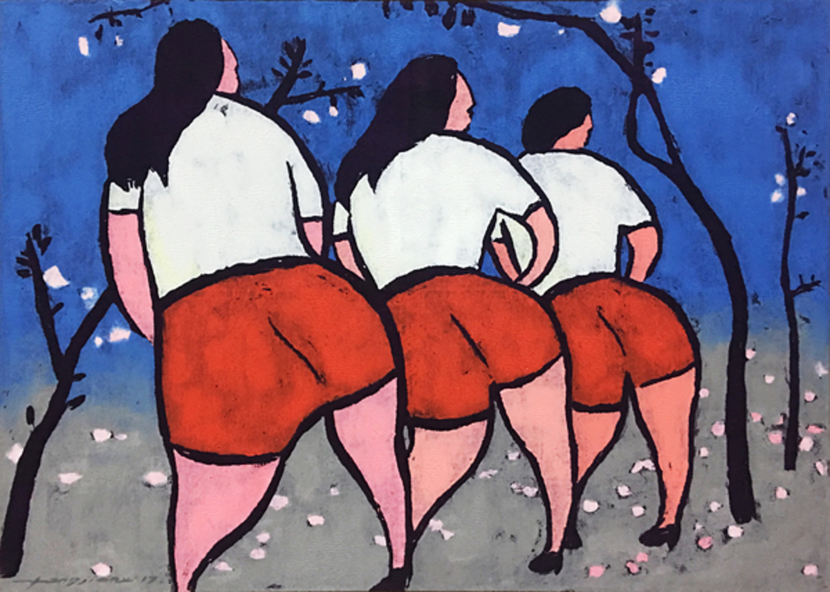 「艺术欣赏」方建喜版画与综合材料作品