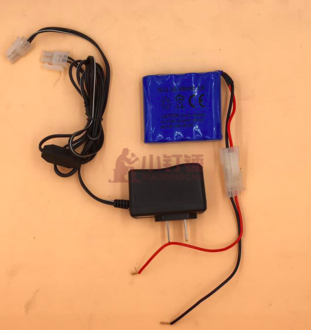 4.8v 400mah毫安 充电套装 diy小车供电套装 电池组+充电器