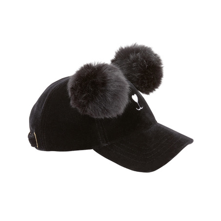 MSGM 米奇毛球耳朵帽子Velvet cap with bobbles-2