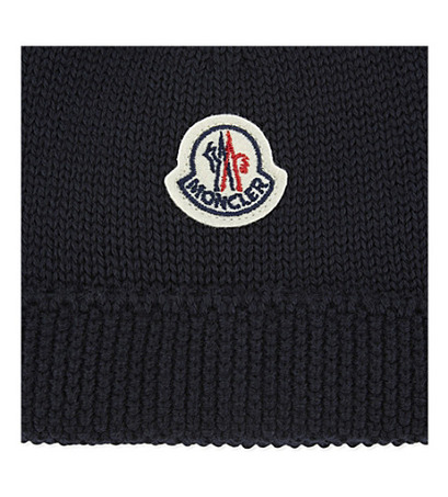 MONCLER Knitted virgin wool hat 婴儿冬款小耳朵帽子-3