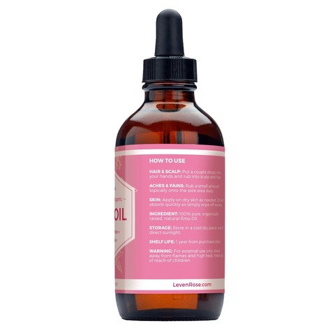 Leven Rose 莱温玫瑰 纯鸸鹋油 [4 fl oz/118 ml]-3