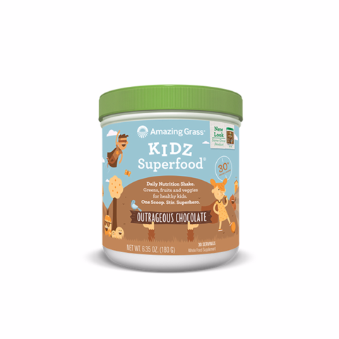 Amazing Grass 儿童超级食品 巧克力 营养粉 [6.5 oz/180 g]