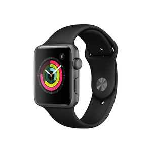 Apple Watch Series 3智能手表 深空灰色铝金属表壳