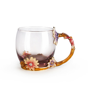 个性花朵创意水杯 送男女朋友生日及结婚礼物