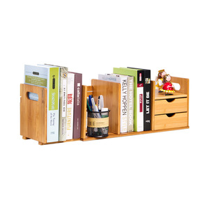 楠竹简易书架桌上小书架置物架