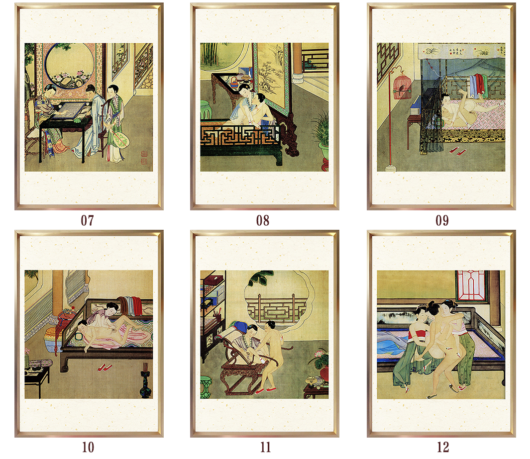 【010】中国古代性文化系列美术作品-嫁妆画-求子画-辟邪画-避火图-压