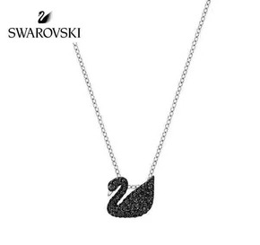 美国直邮，swarovski 小黑天鹅项链