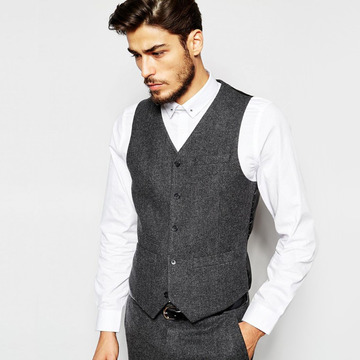 秋冬韩版修身英伦时尚西服小背心休闲职业正装